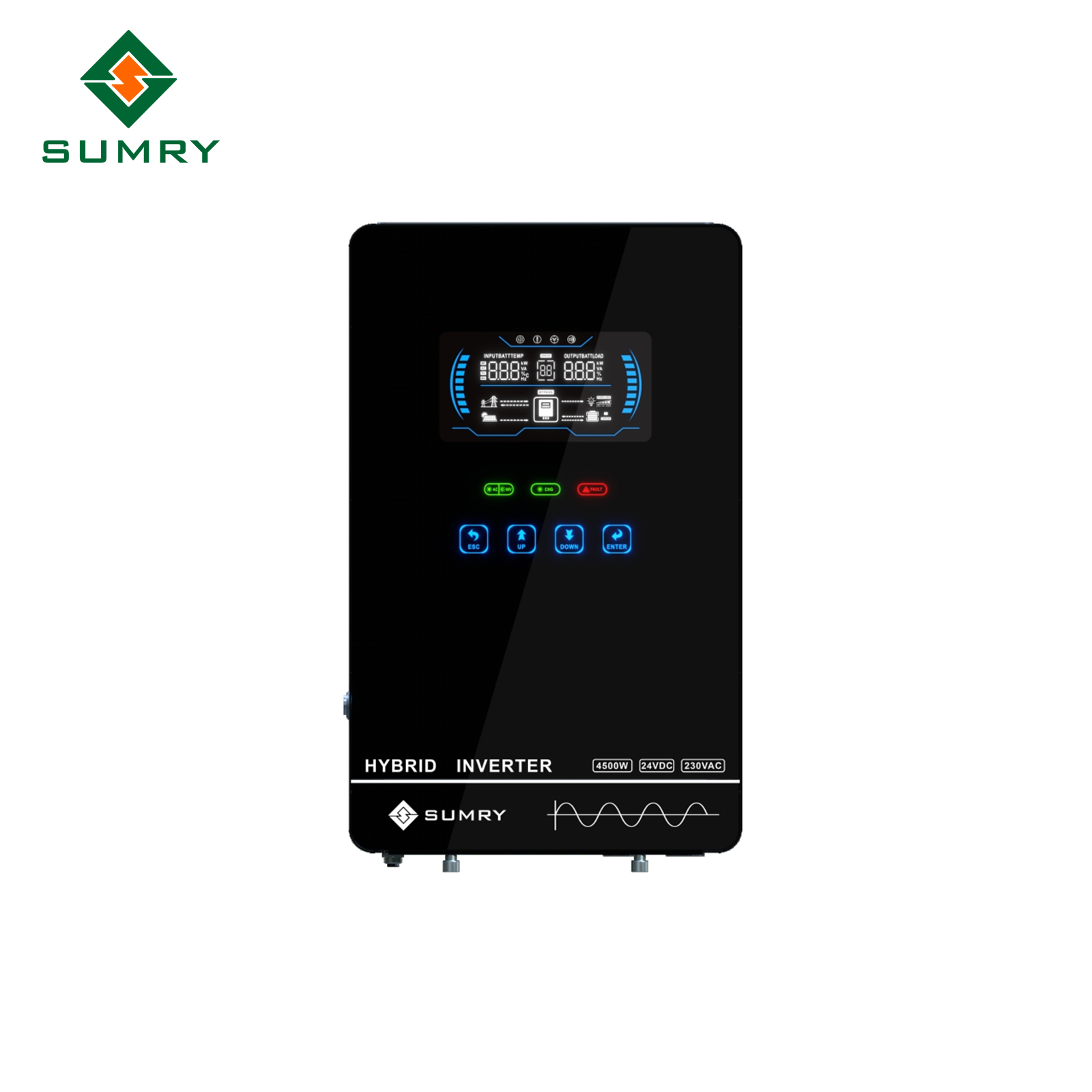 Pure Sine Wave Inverter - 110Vソーラーインバーター5.5kw 4kwハイブリッドオフグリッド純正弦波MPPT 140A 350VDC Wifi（米国ブラジル市場向け）
