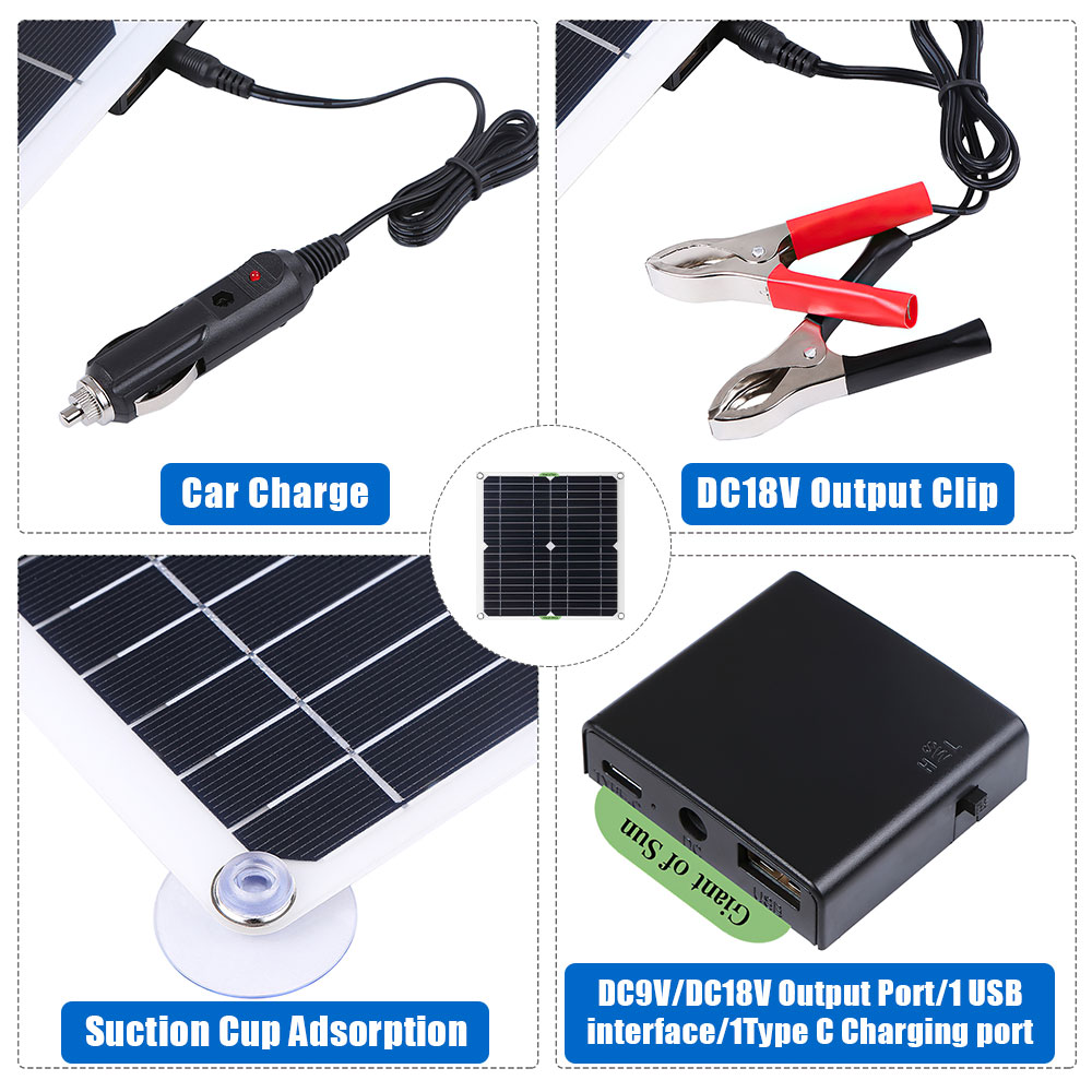 ポータブル400Wソーラーパネルキット 100A PWMソー - Rv Solar Kit 400W のレビューと価格
